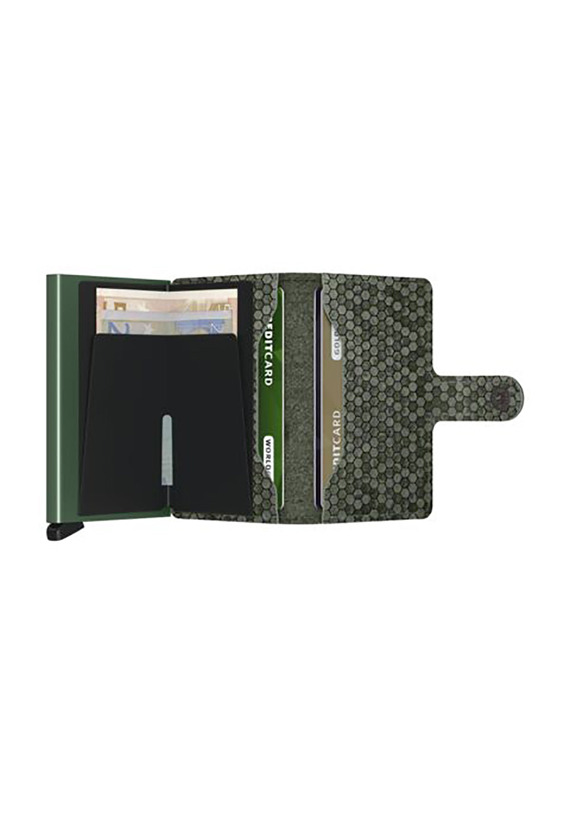 Secrid Mini Hexagon Wallet - Green 5 Shaws Department Stores