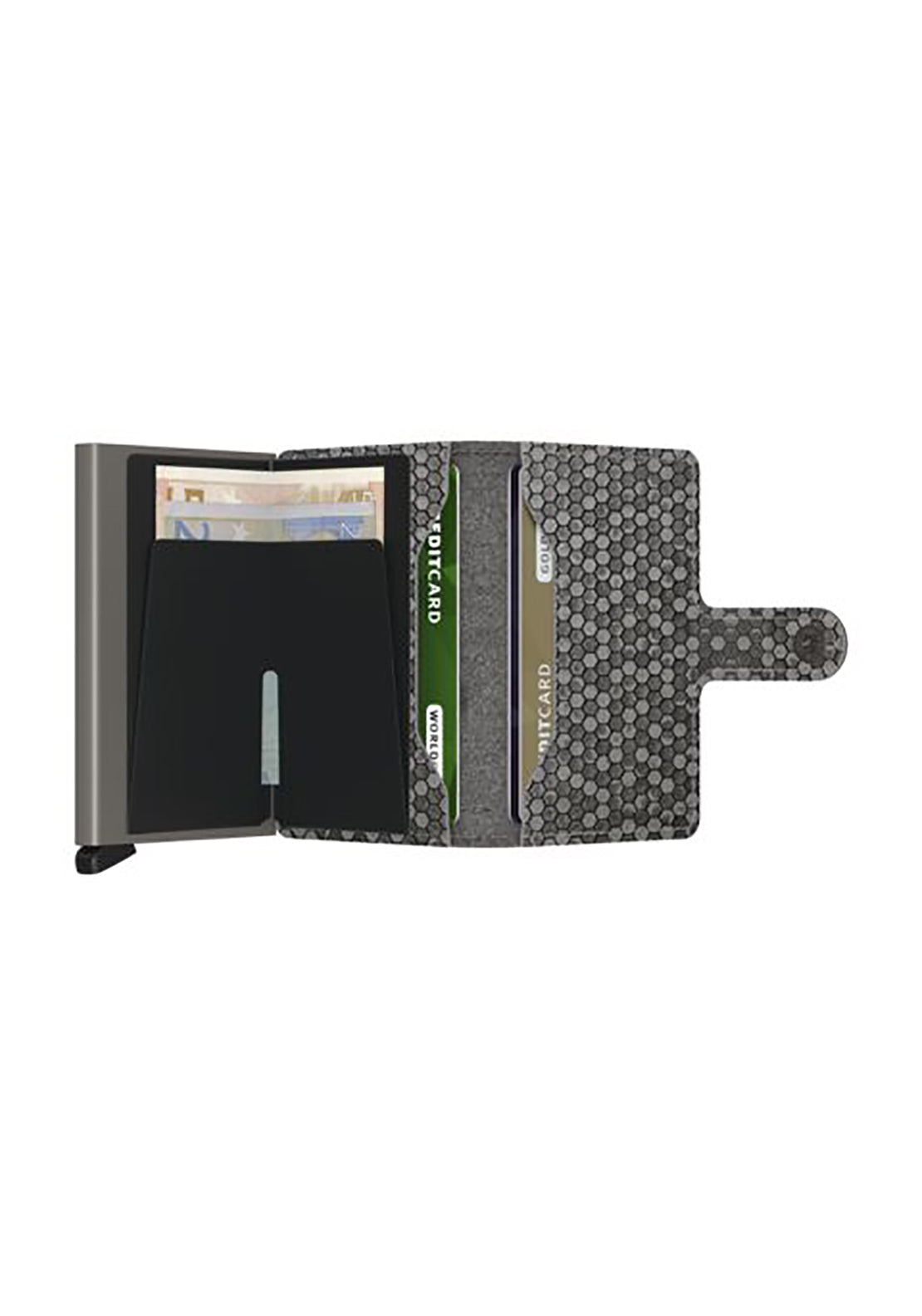 Secrid Mini Hexagon Wallet - Grey 4 Shaws Department Stores
