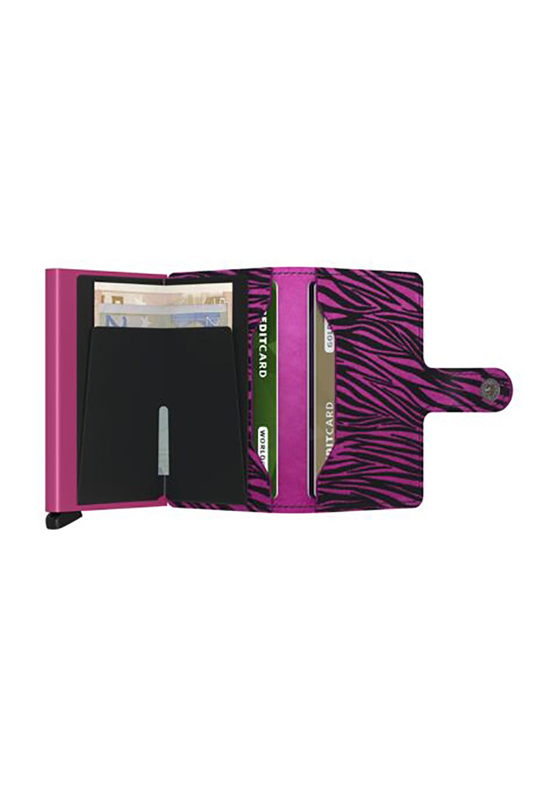 Secrid Mini Zebra Wallet - Fuchsia 5 Shaws Department Stores