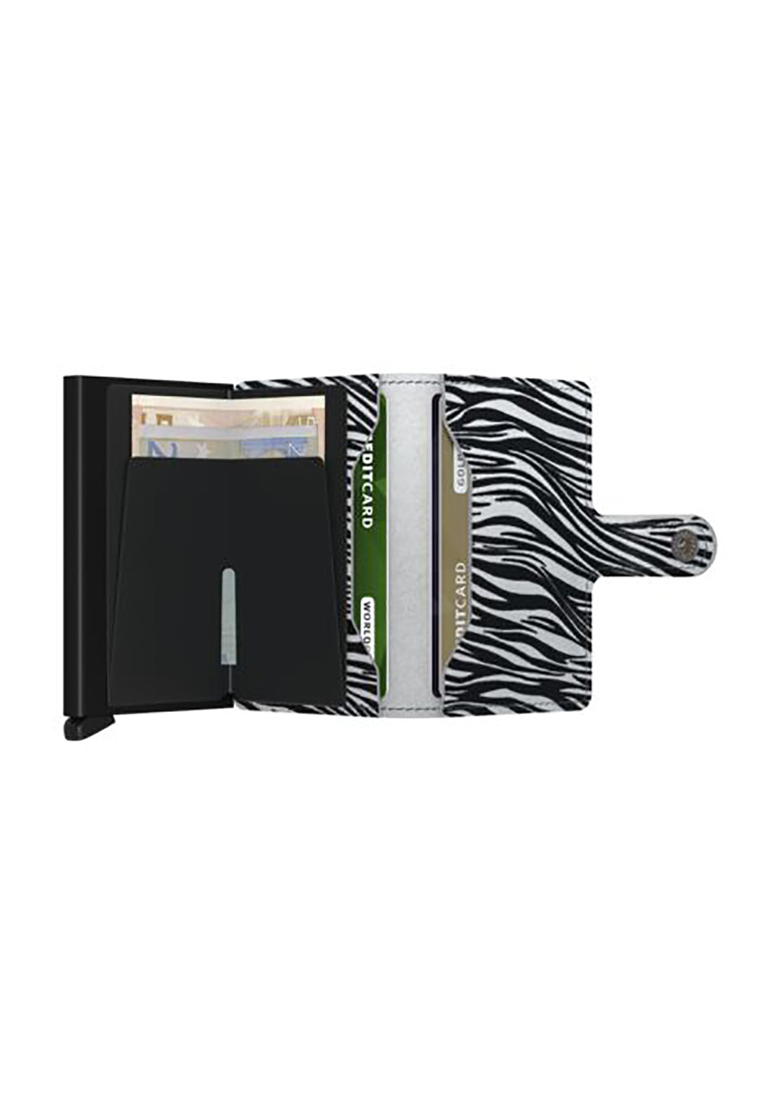 Secrid Mini Zebra Wallet - Grey 5 Shaws Department Stores