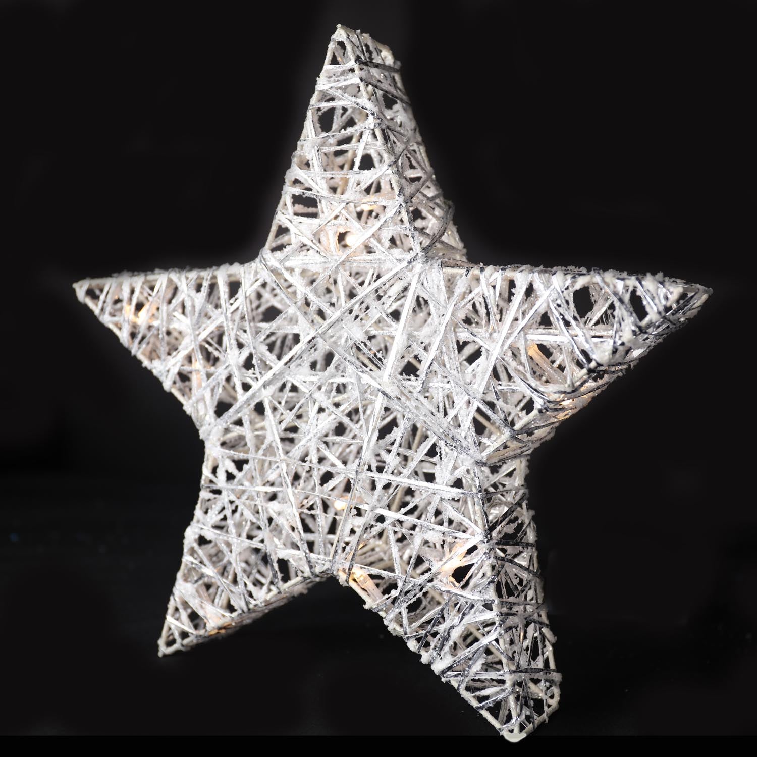 The Home Christmas Woven Star Decoration Sliver 1 Shaws Department Stores