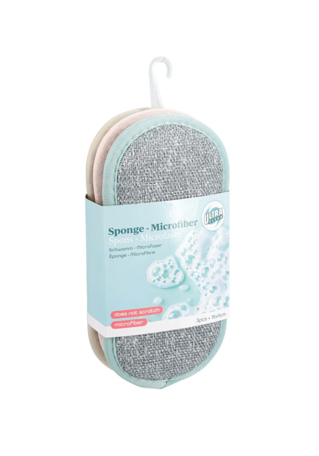 Microfibre Sponges Set Of 3 - Multi
