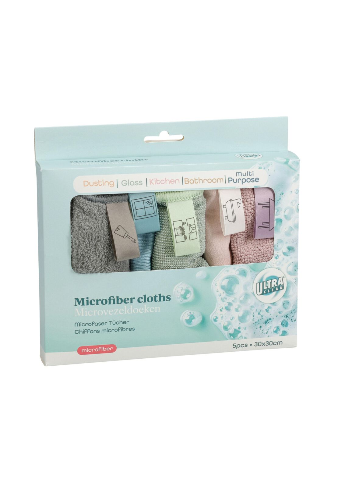 Microfibre Cloths Set Of 5 - Multi