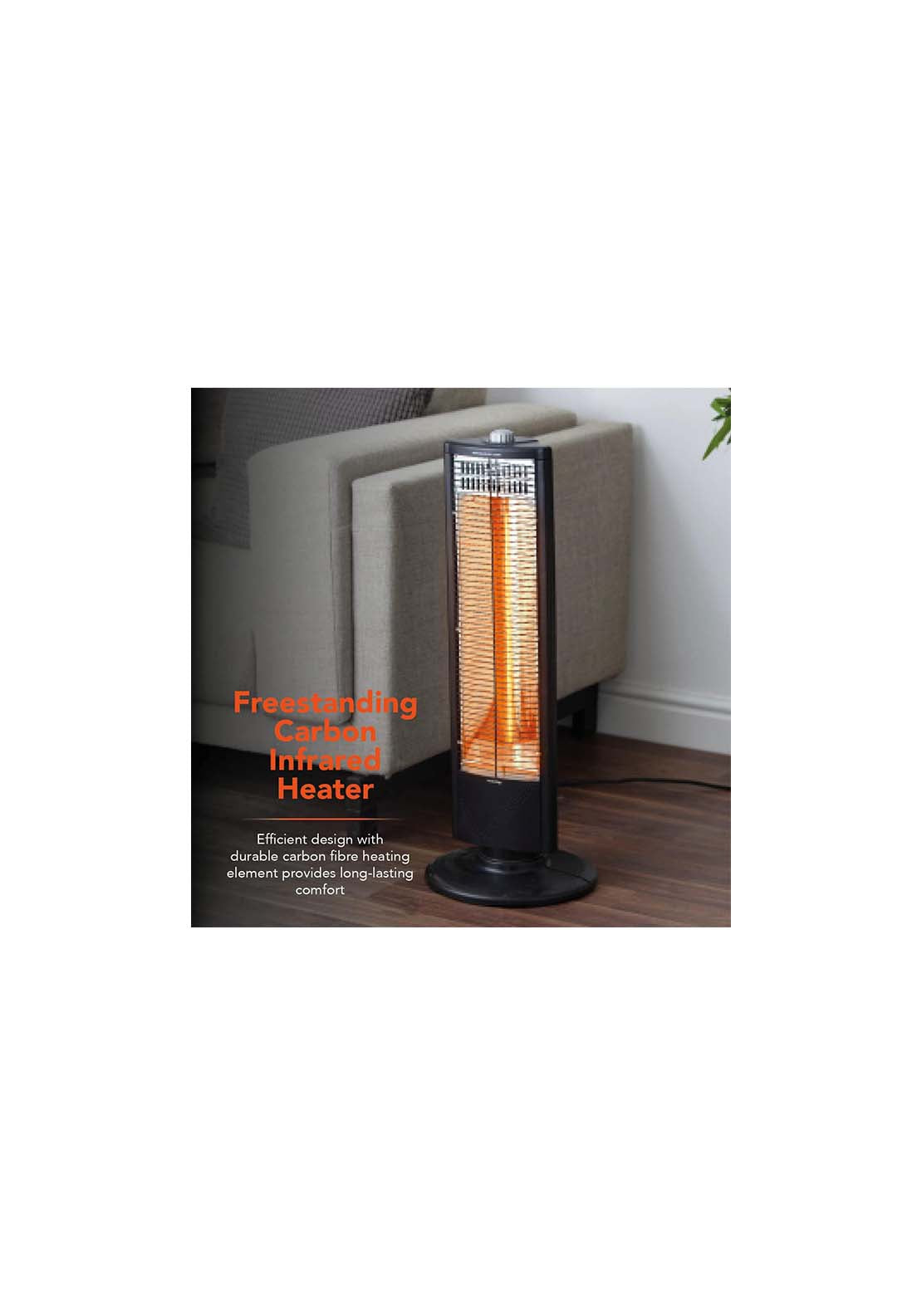Warmlite 1000W Carbon Infrared Heater | Wl42013 - Black 9 Shaws Department Stores