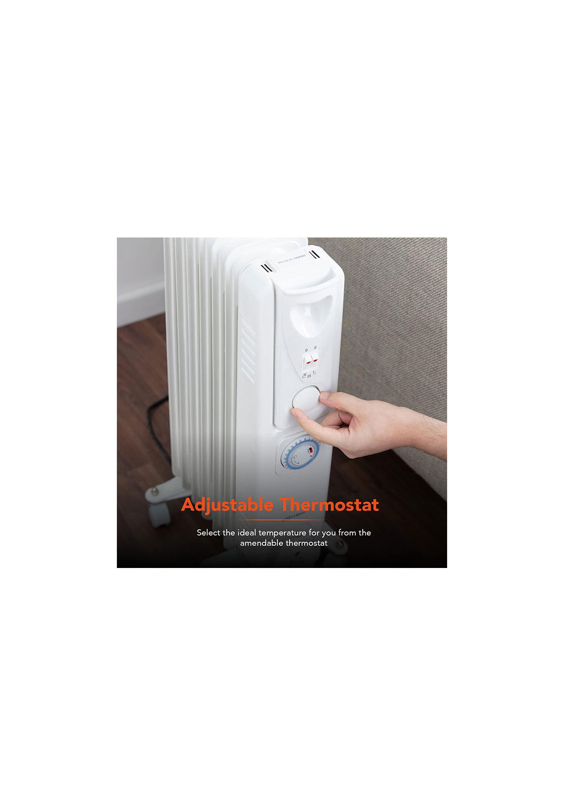 Warmlite 2500W Oil Filled Radiator With Timer | WL43005YTW 6 Shaws Department Stores