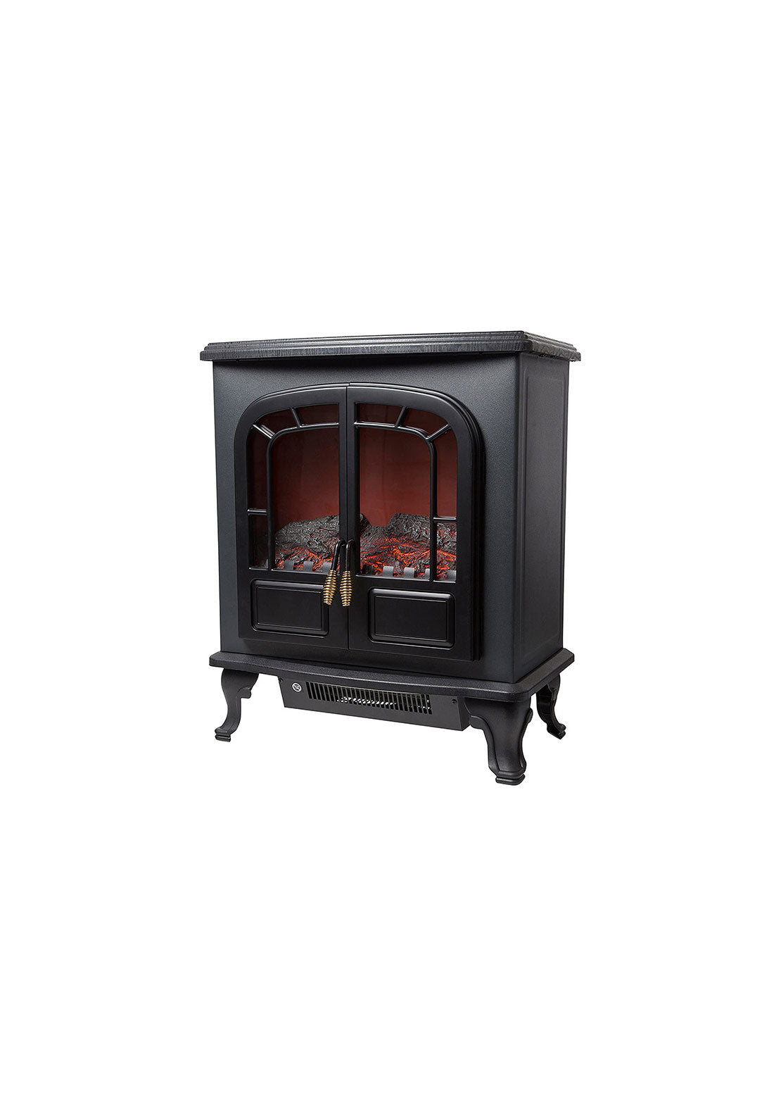 Wingham 2Kw Electric Double Door Fire Stove WL46019 Black – Shaws