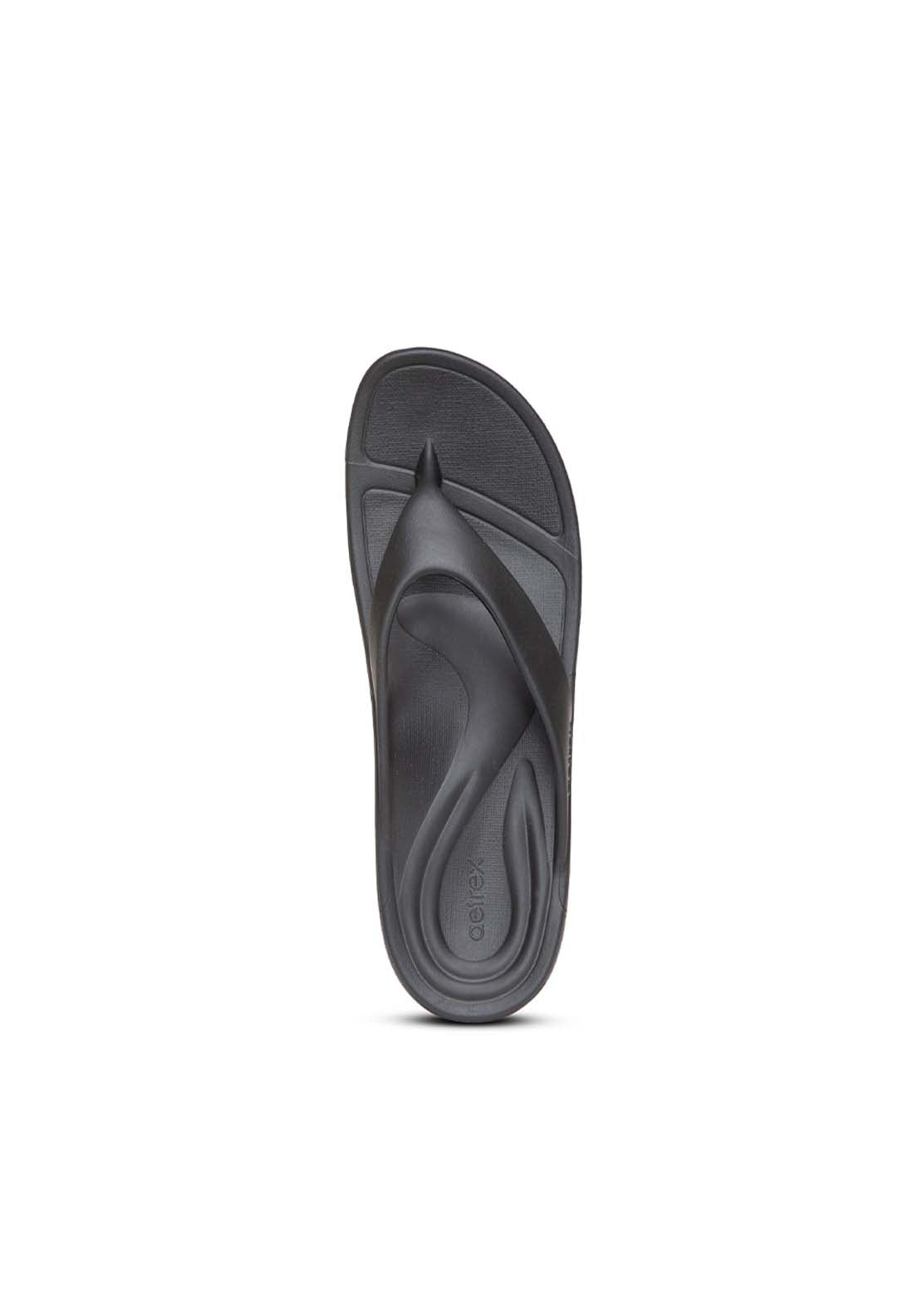Aetrex Maui Sandal - Black 3 Shaws Department Stores