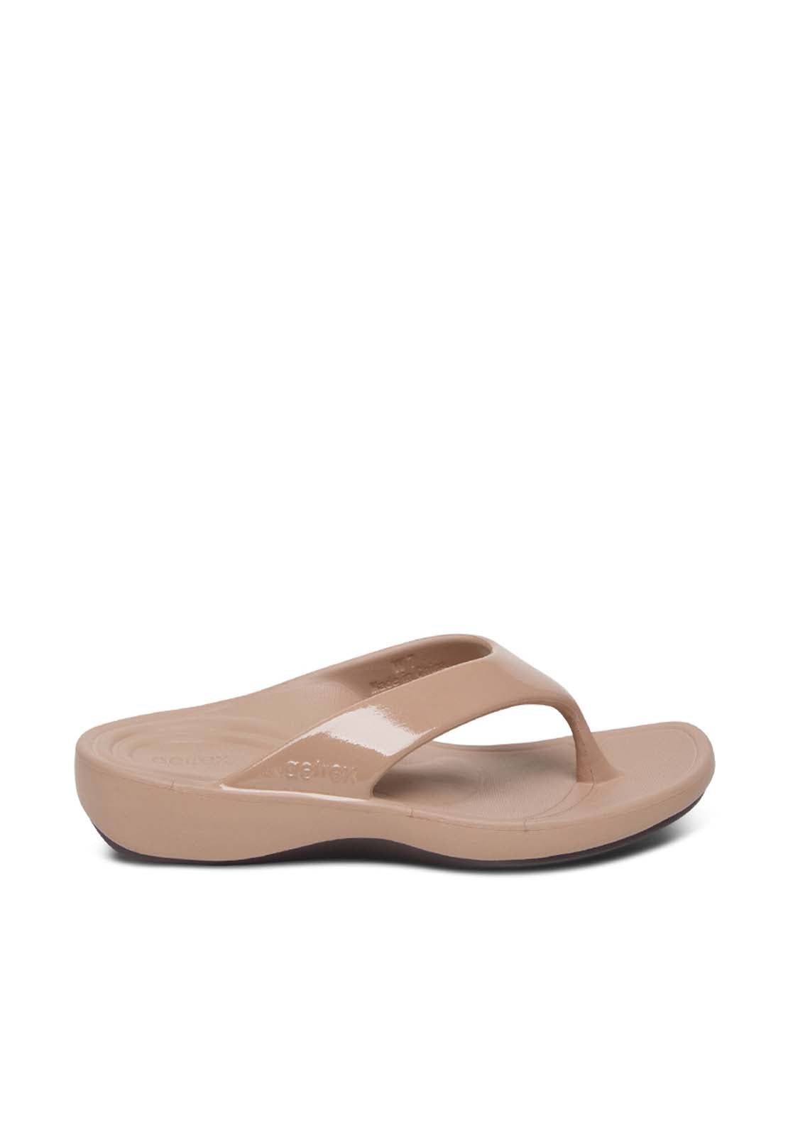 Aetrex Maui Sandal - Brown 2 Shaws Department Stores