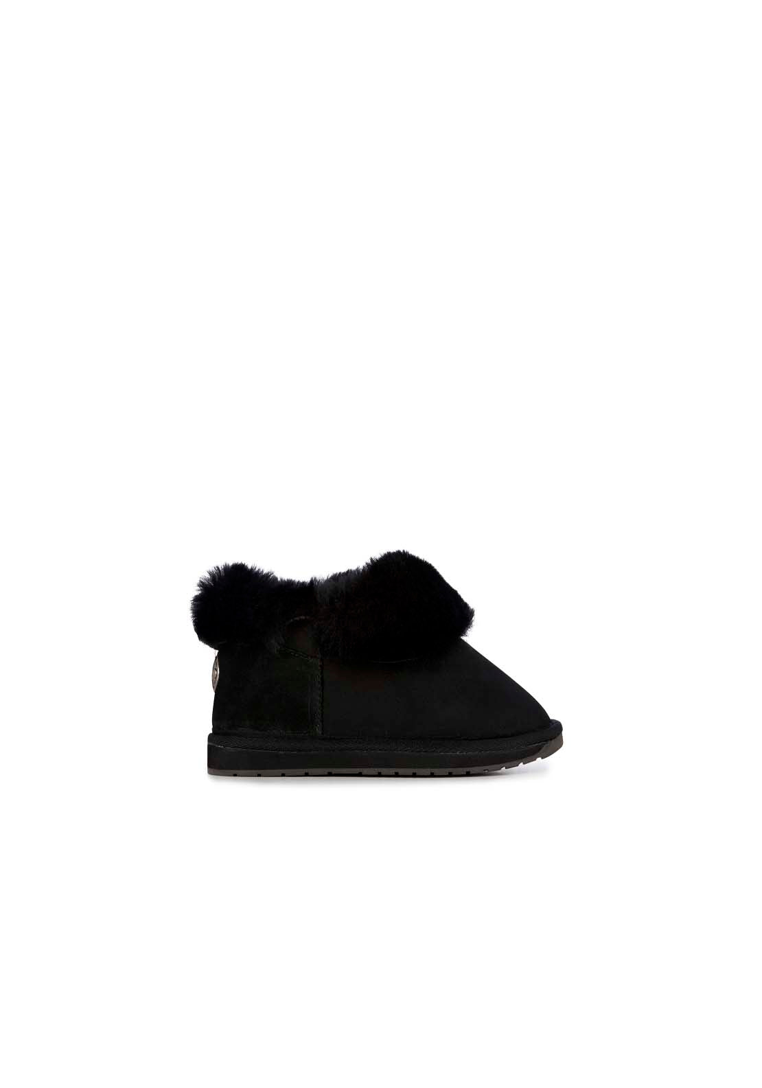 Emu Slippers Platinum Mintaro - Black 2 Shaws Department Stores