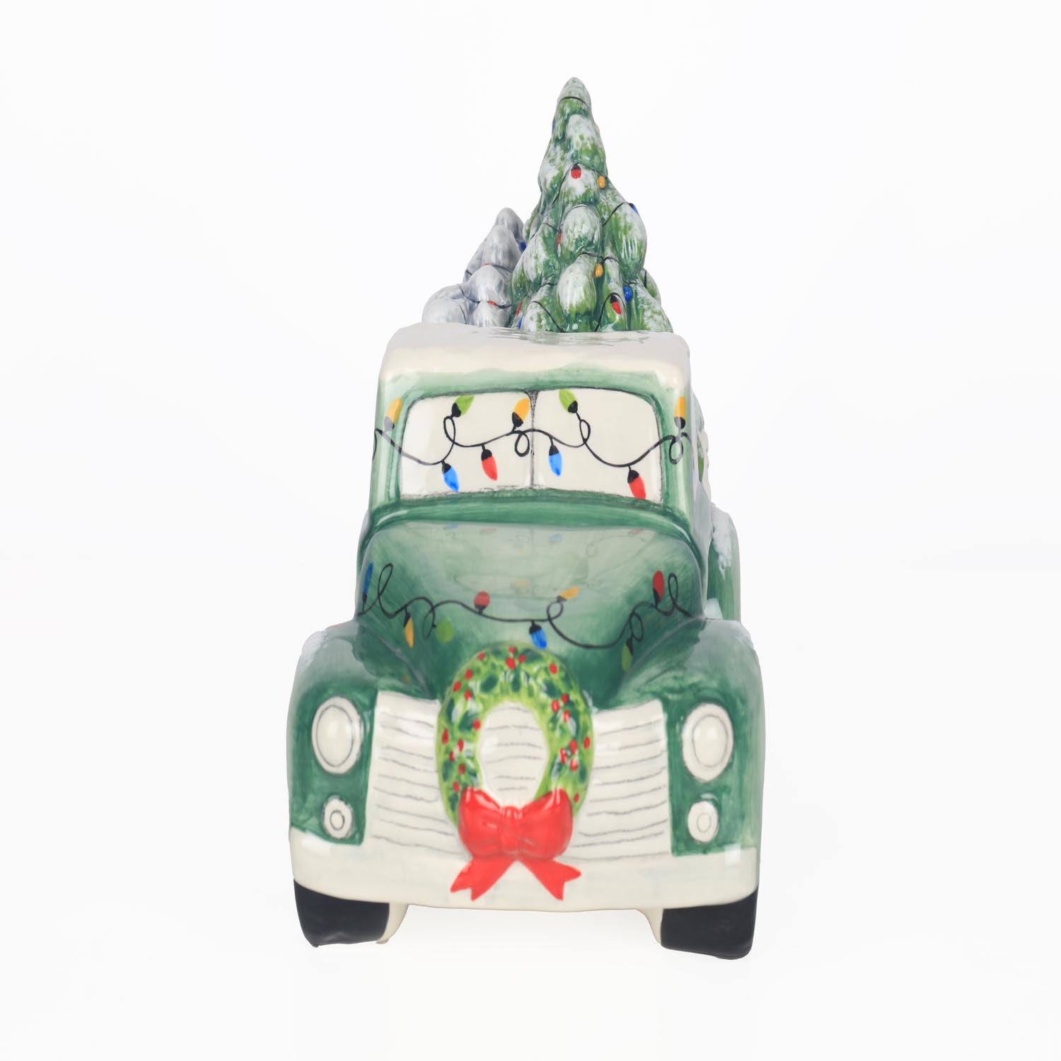 The Home Christmas Ceramic Xmas Truck Cookie Jar 2 Shaws Department Stores