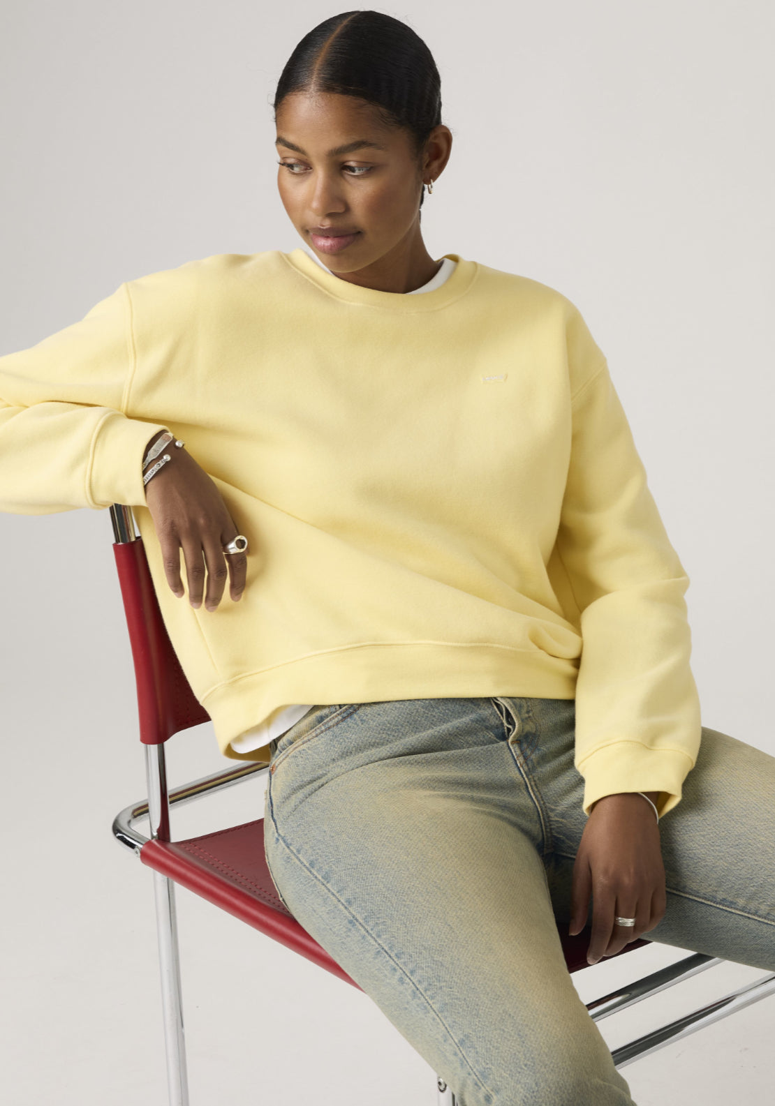 Levis Everyday Sweatshirt - Yellow 4 Shaws Department Stores