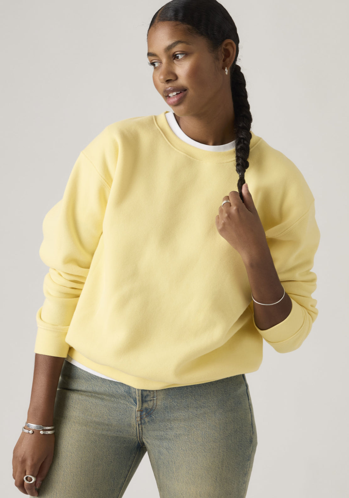 Levis Everyday Sweatshirt - Yellow 3 Shaws Department Stores