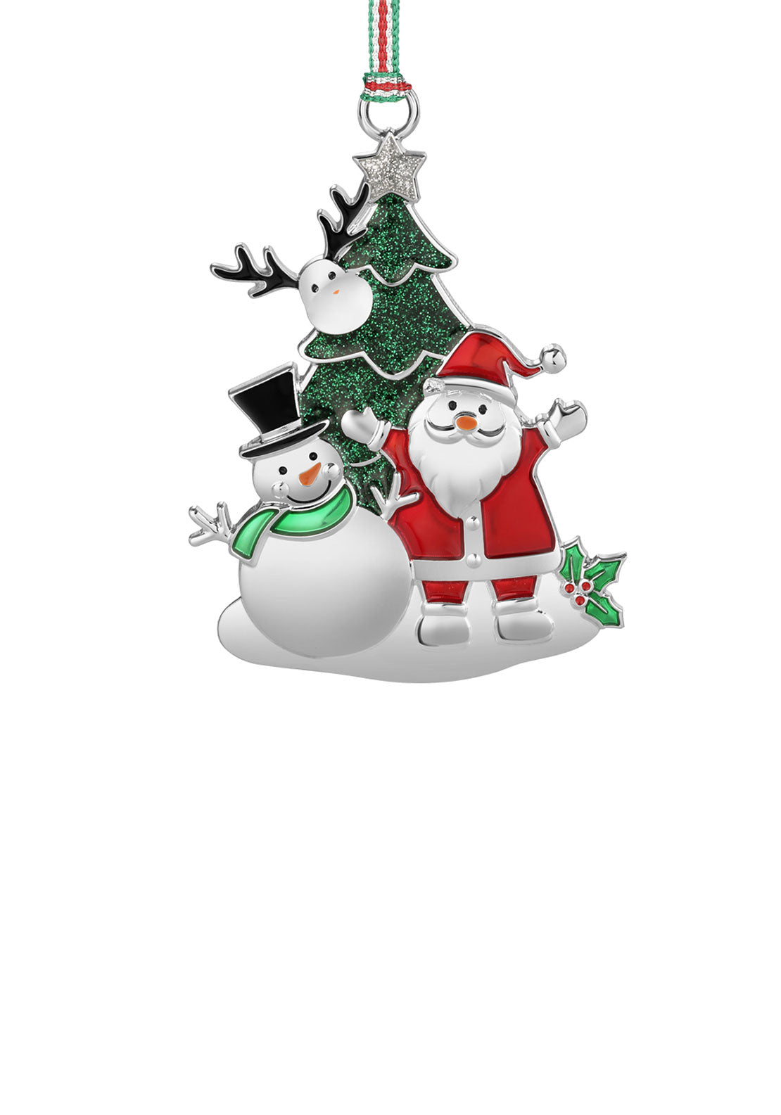 Newbridge Silverware Santa and Snowman Christmas Tree Decoration 1 Shaws Department Stores
