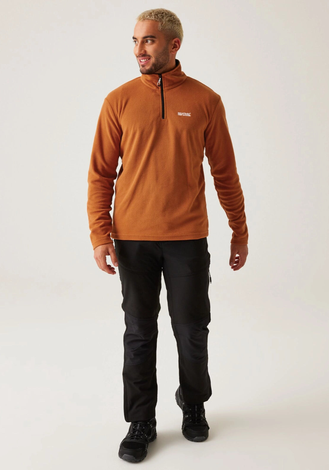 Thompson 1/4 Zip Fleece - Burnt Copper