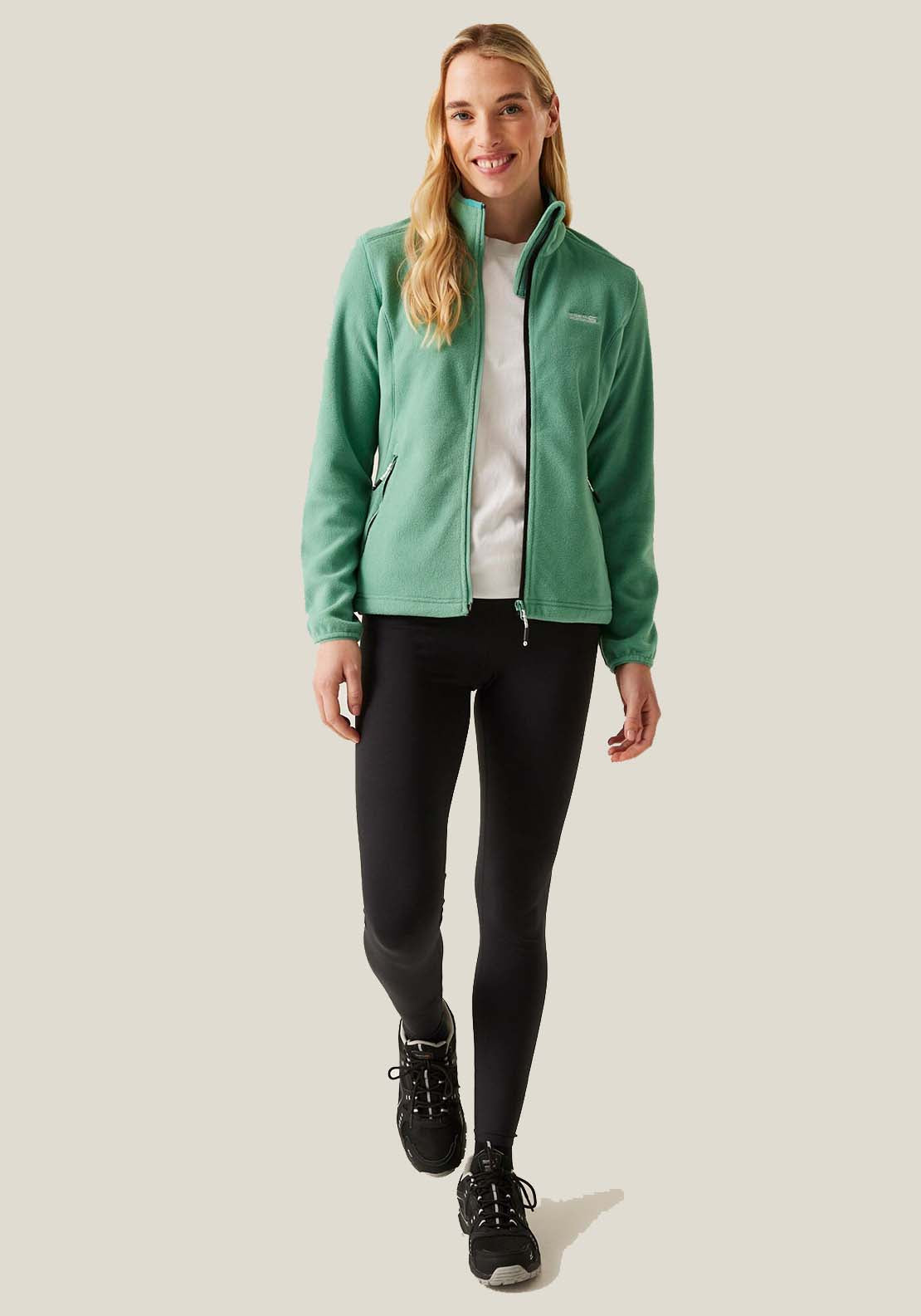 Regatta Floreo Full Zip Fleece - Green 1 Shaws Department Stores