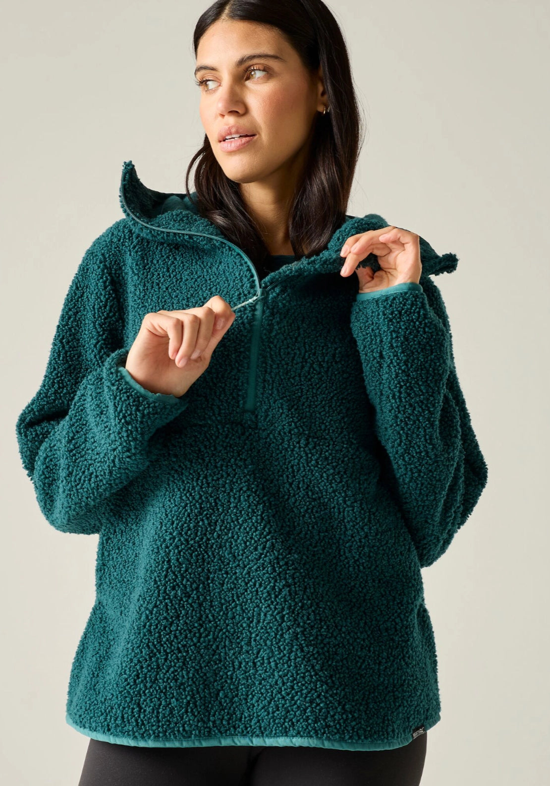 Elindra Water Repellent Half Zip Fleece - Blue