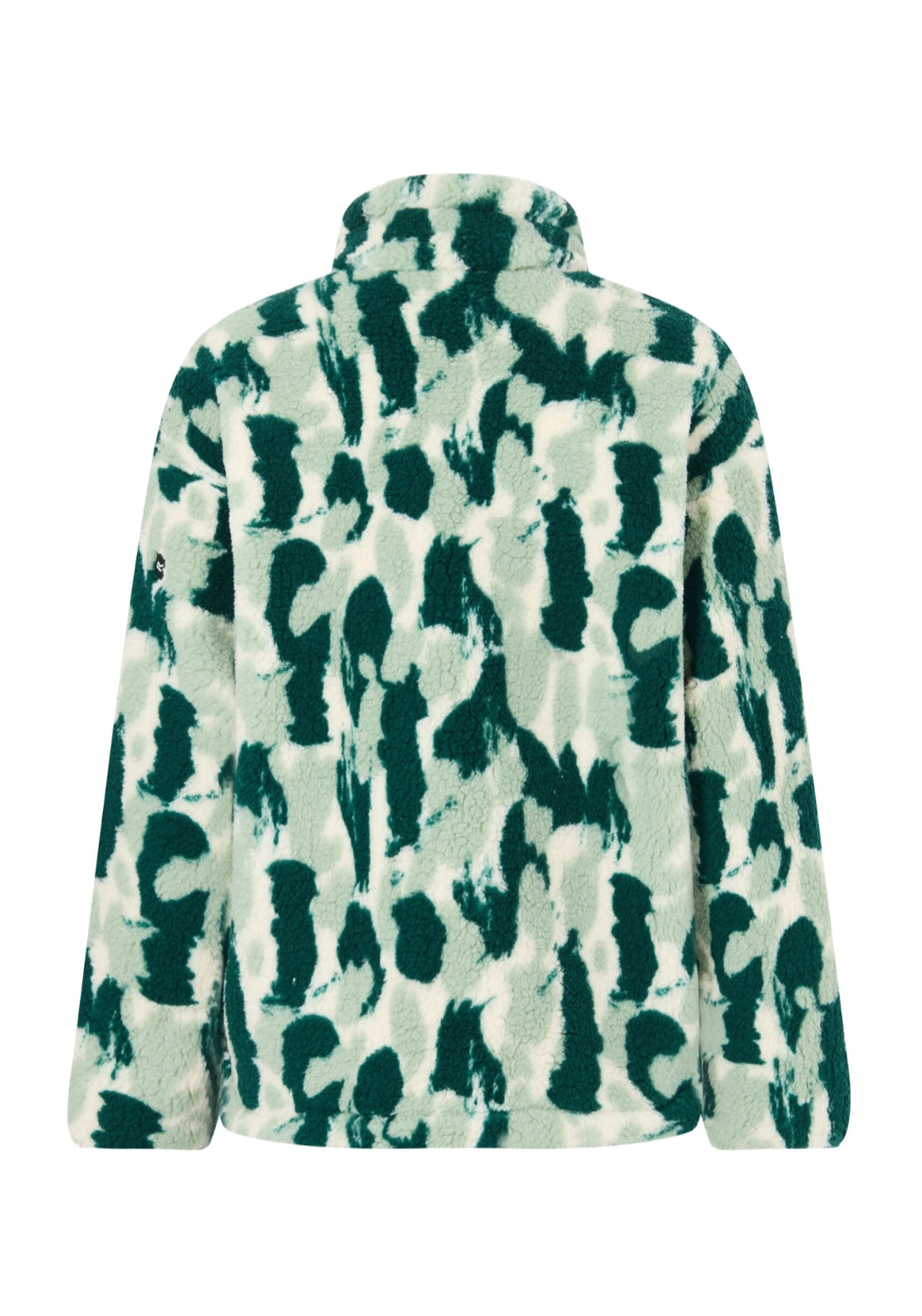 Roswind Water Resistant Full Zip Fleece - Pine Brush Stroke