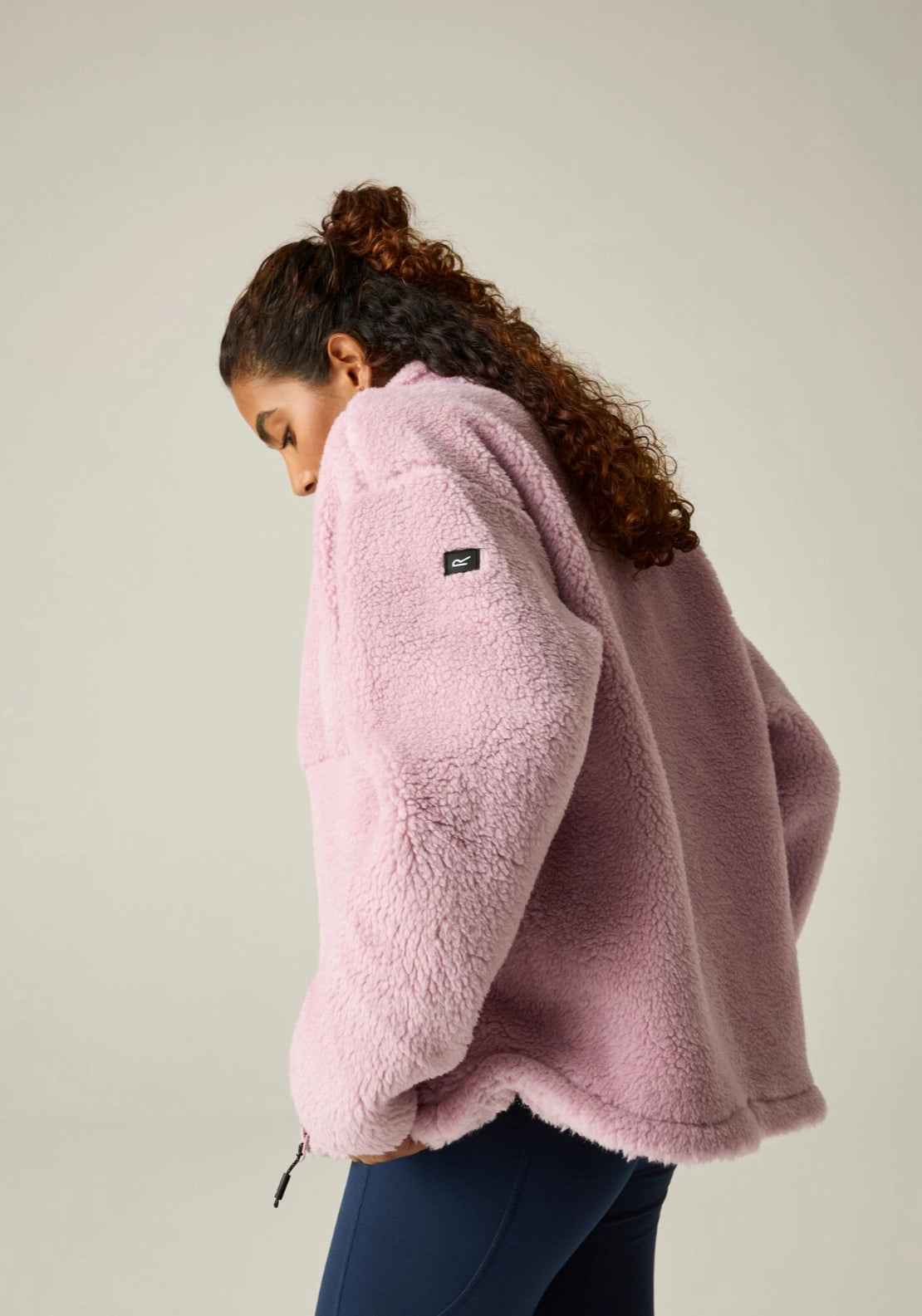 Roswind Water Resistant Full Zip Fleece - Powder Lilac