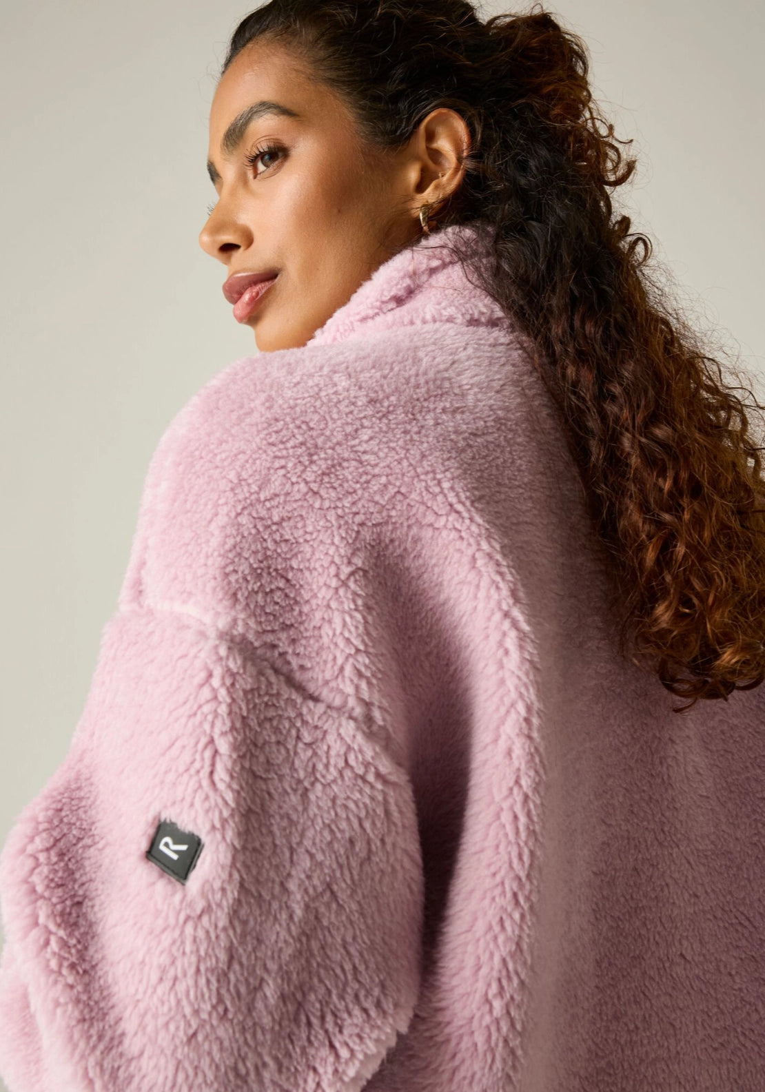 Roswind Water Resistant Full Zip Fleece - Powder Lilac