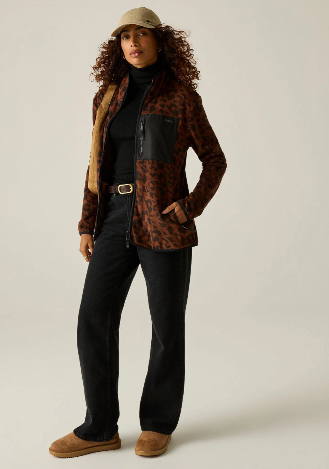 Frankie Full Zip - Lepard Print