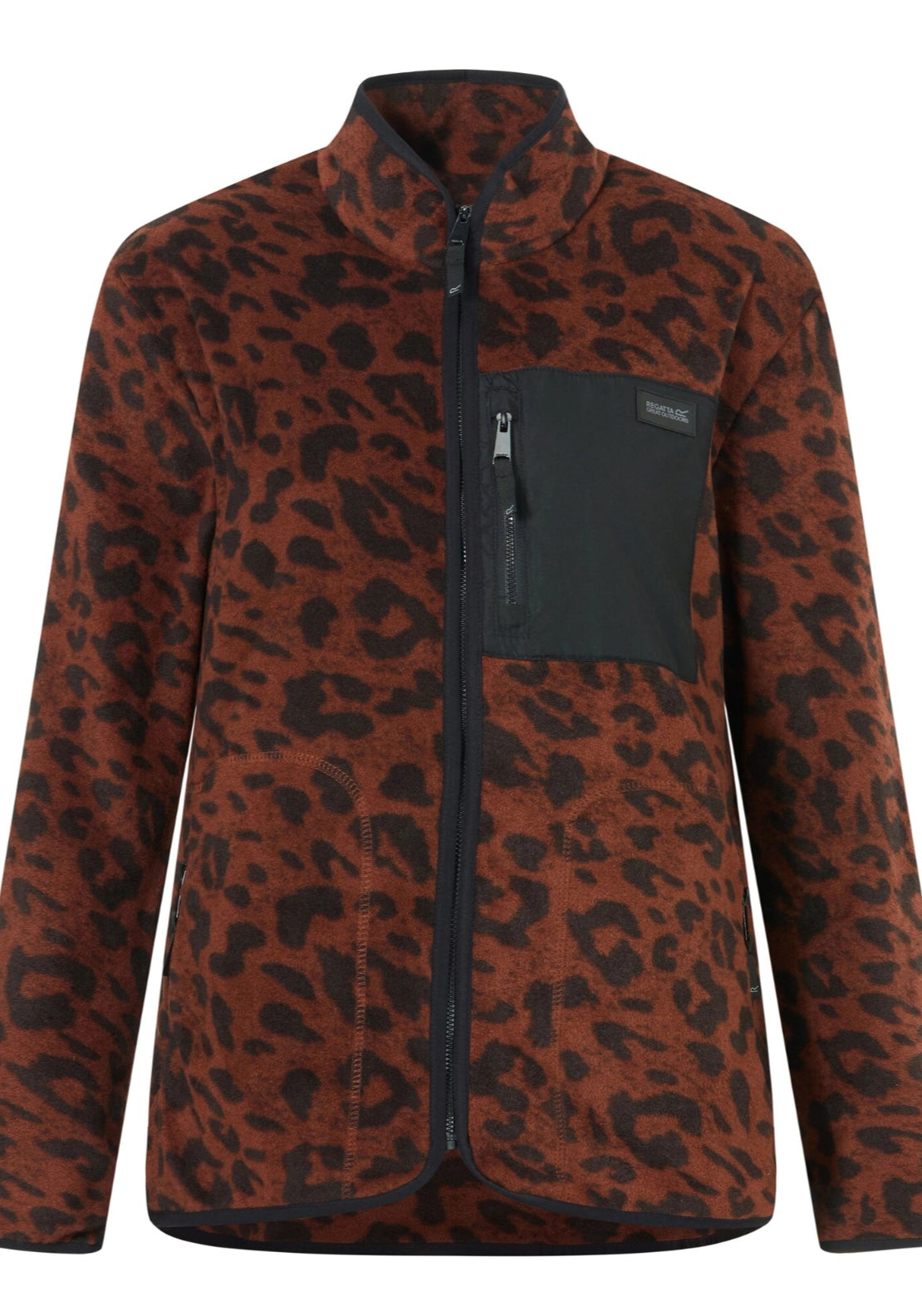 Frankie Full Zip - Lepard Print