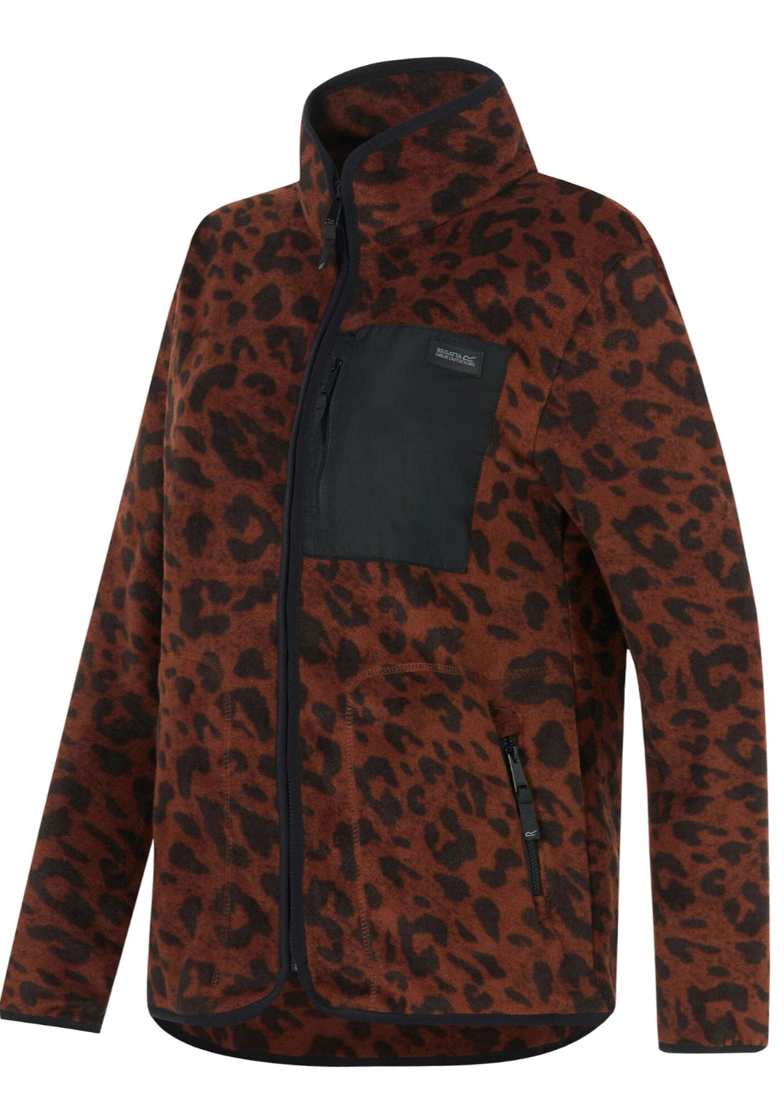 Frankie Full Zip - Lepard Print