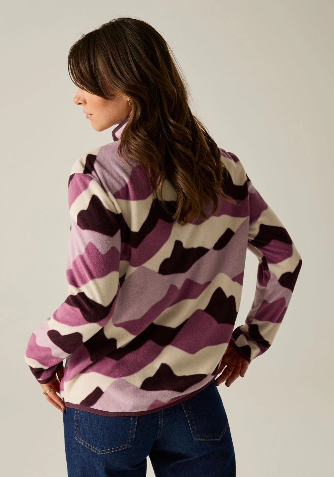 Frankie Full Zip - Abstract Mountain