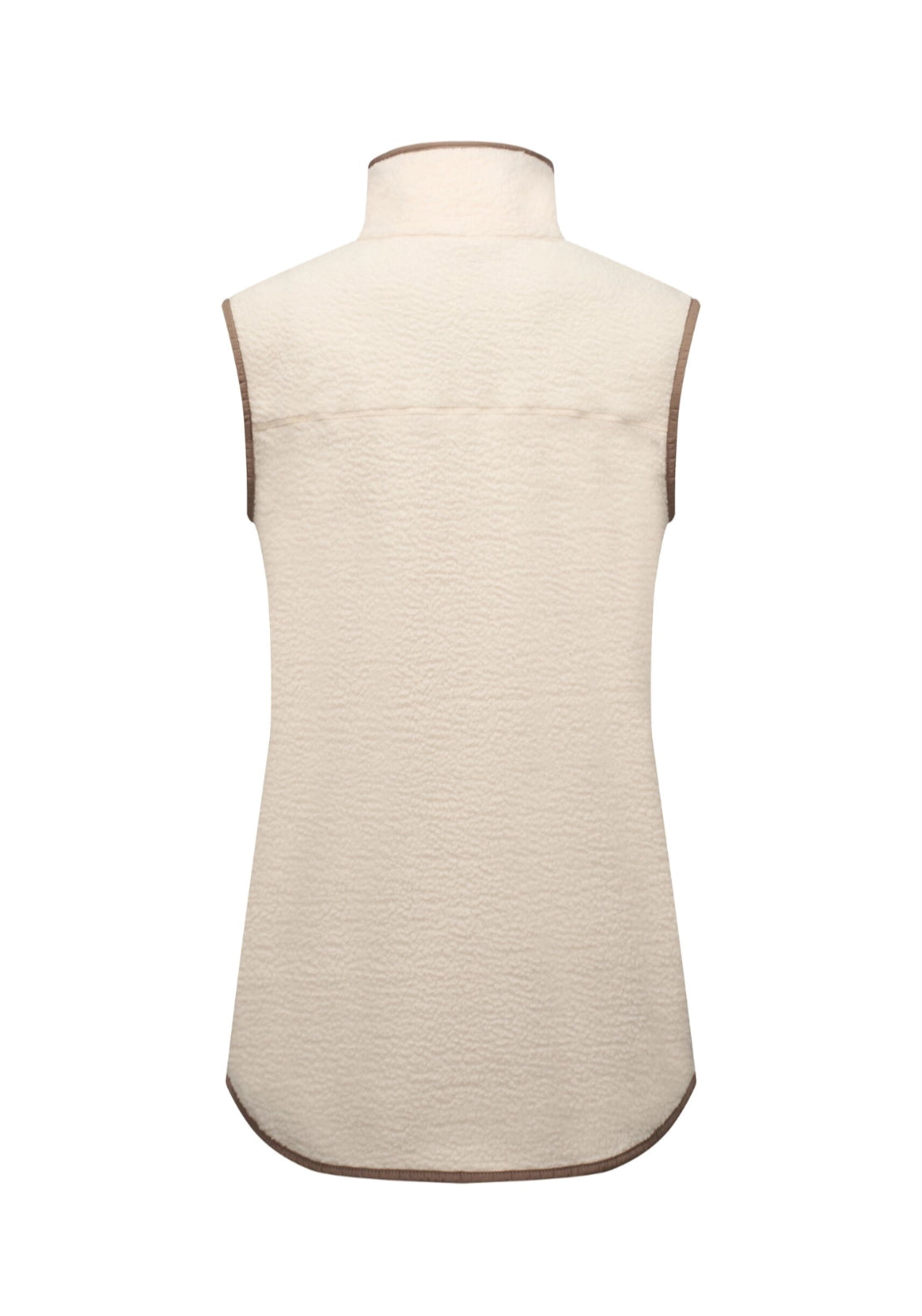 Frankie Borg Longline Bodywarmer - Light Vanilla Moncha