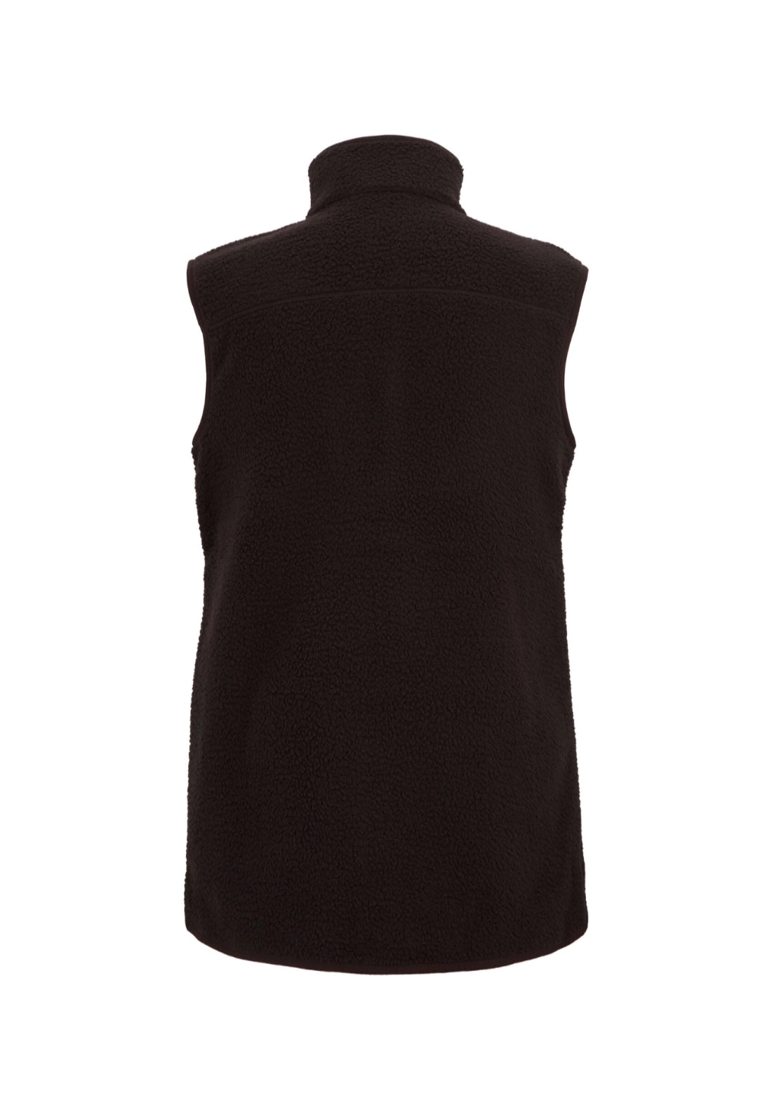 Frankie Borg Longline Bodywarmer - Dark Chocolate
