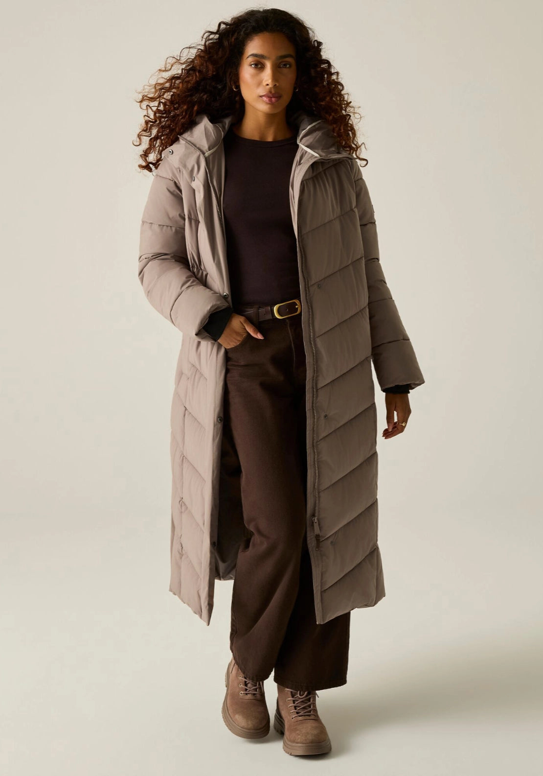 Eloria Padded Jacket - Mocha