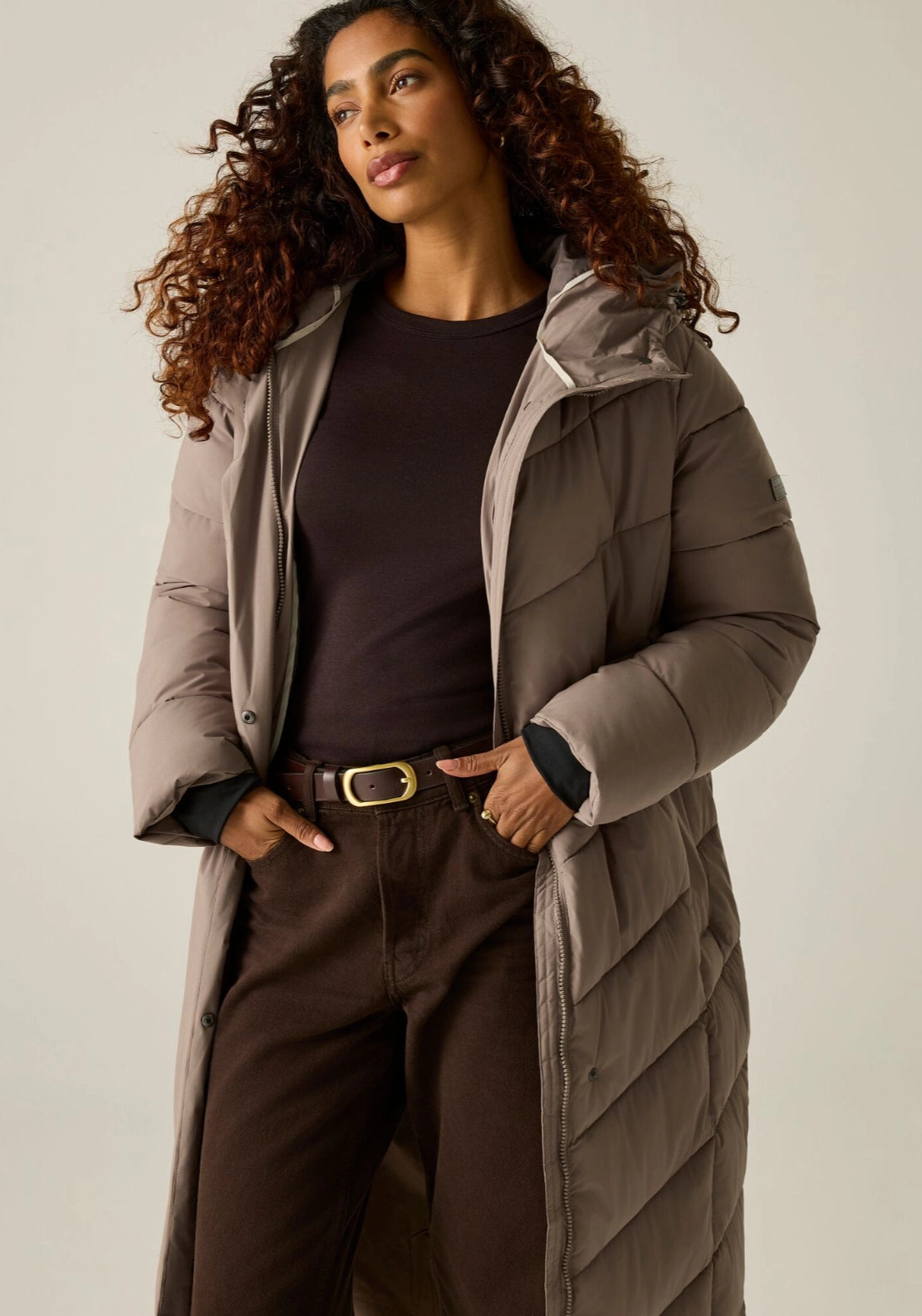 Eloria Padded Jacket - Mocha