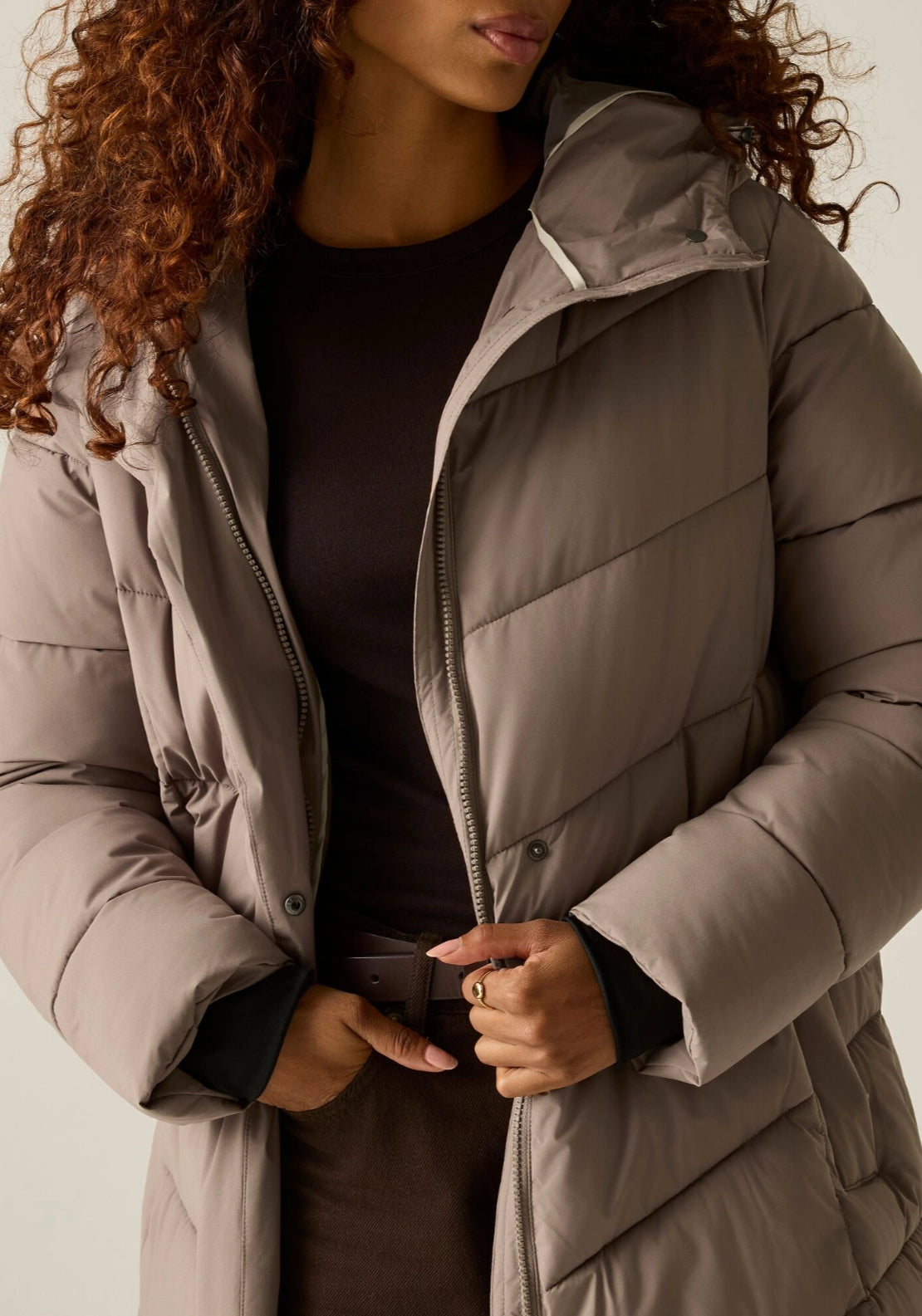 Eloria Padded Jacket - Mocha