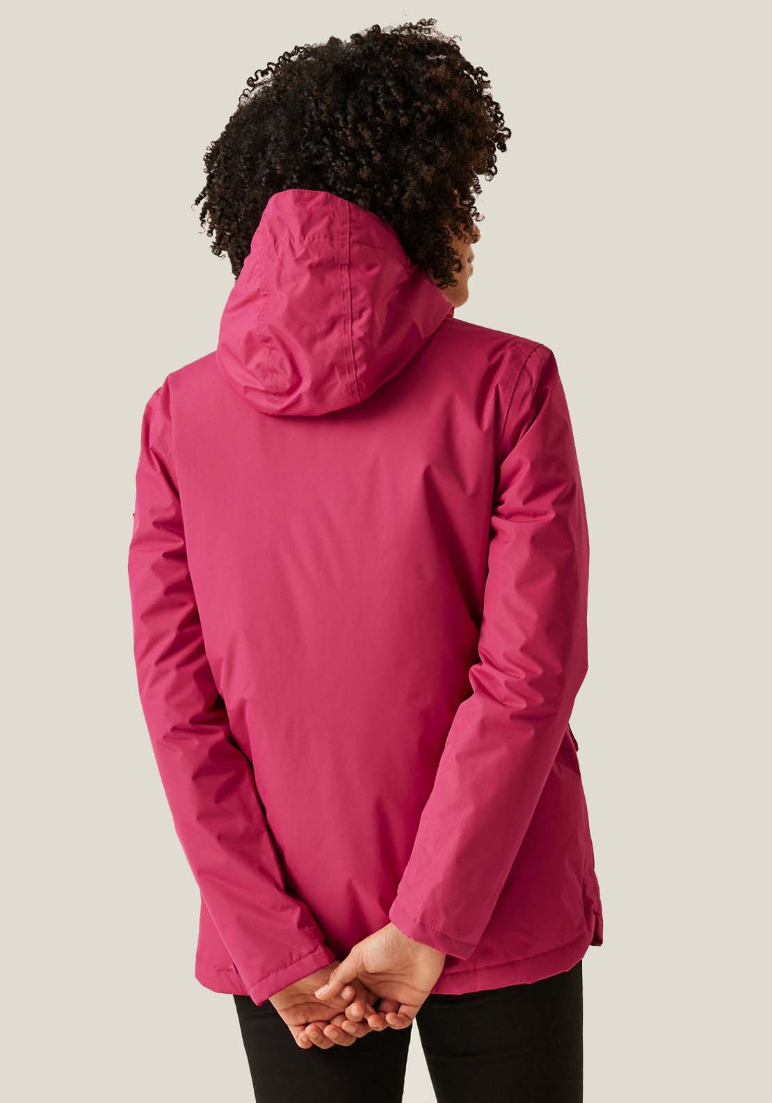 Regatta Broadia Fur Hood Waterproof Jacket - Pink 4 Shaws Department Stores