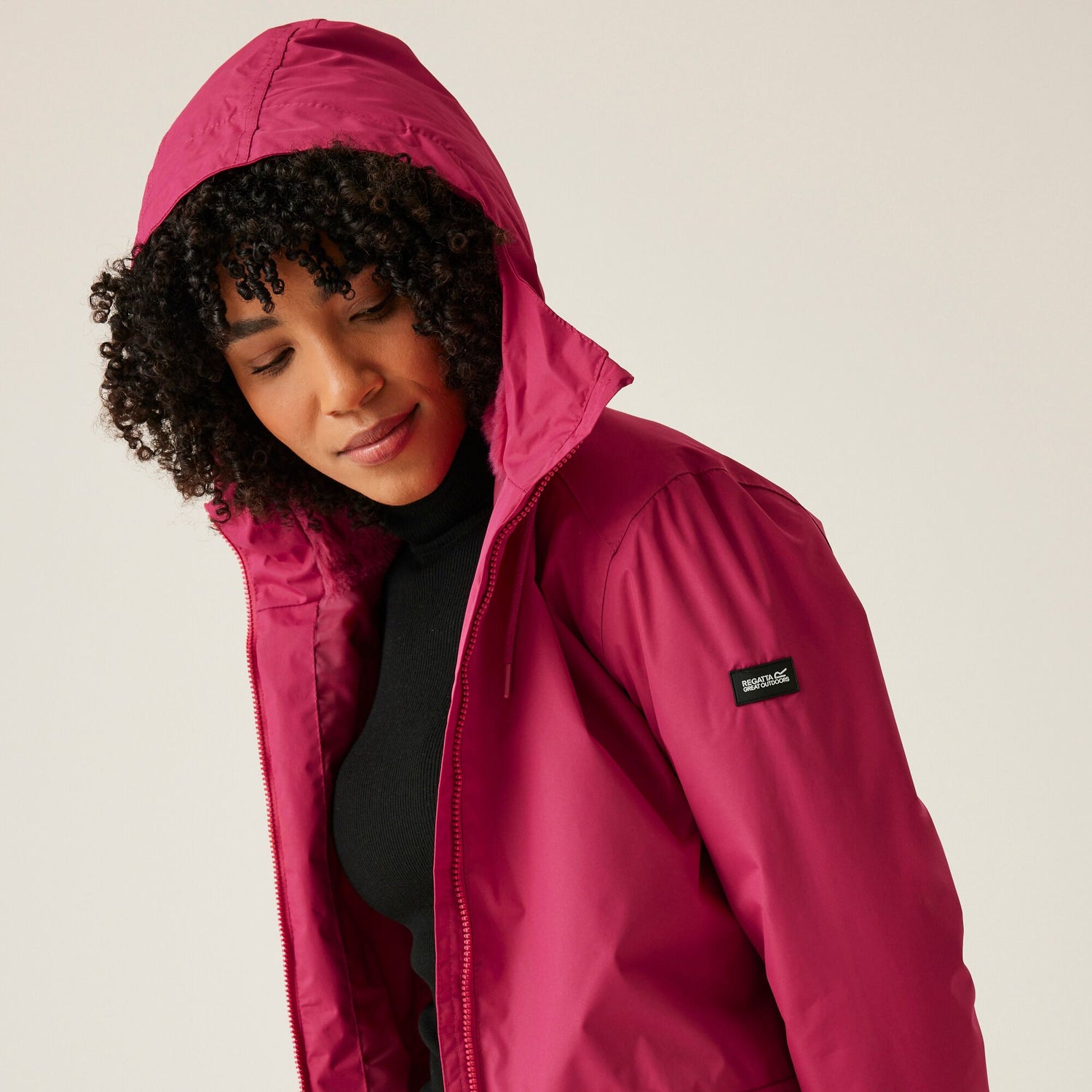 Regatta Broadia Fur Hood Waterproof Jacket - Pink 8 Shaws Department Stores