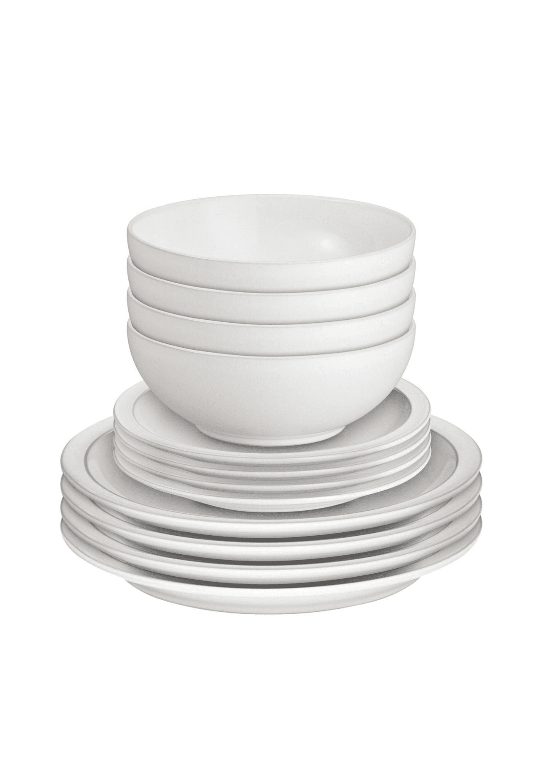 Denby Cotton White 12 Piece Tableware Set 1 Shaws Department Stores