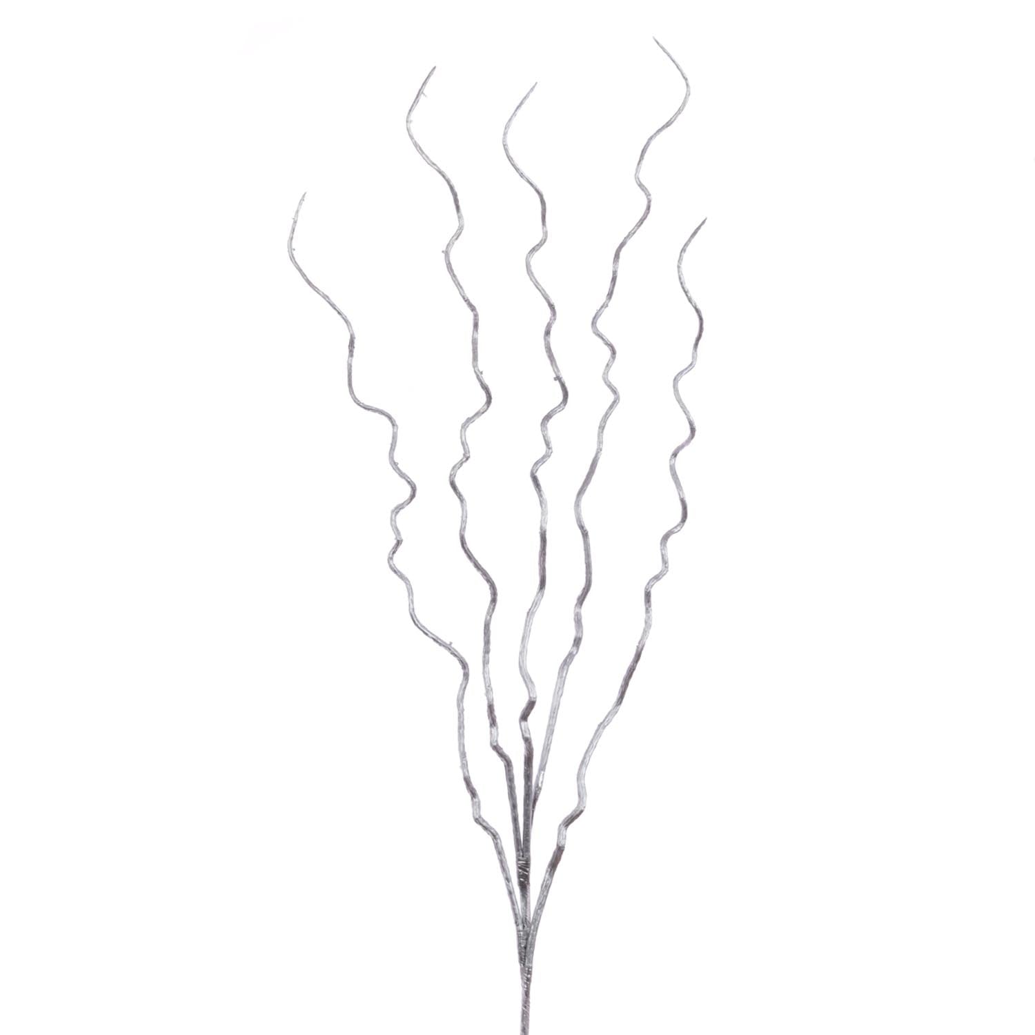 Metallic Twig Spray Silver Shaws Department Stores