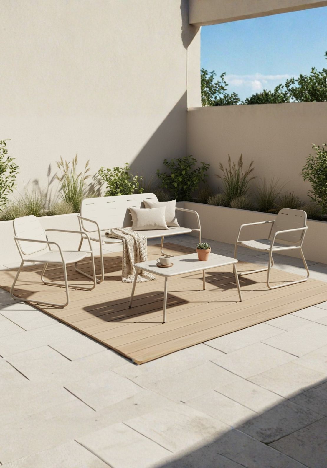 The Home Collection Garden Furniture Set of 4 - Nude 2 Shaws Department Stores
