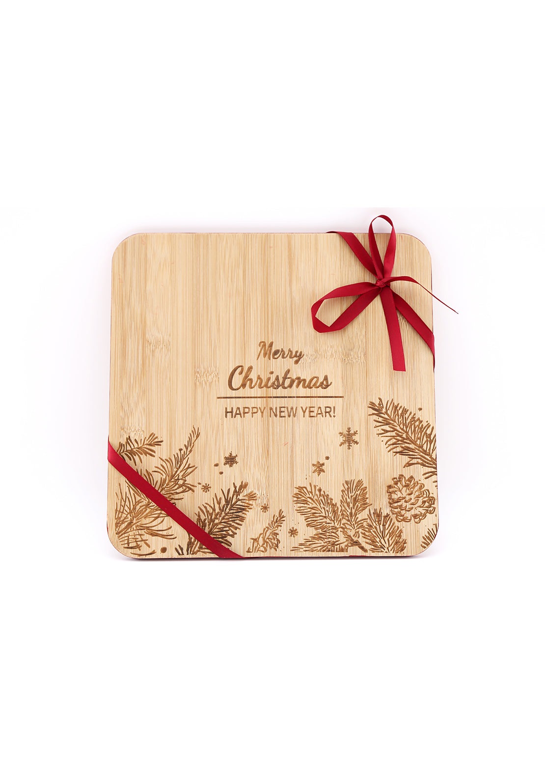 The Home Christmas Bamboo Chopping Board 1 Shaws Department Stores