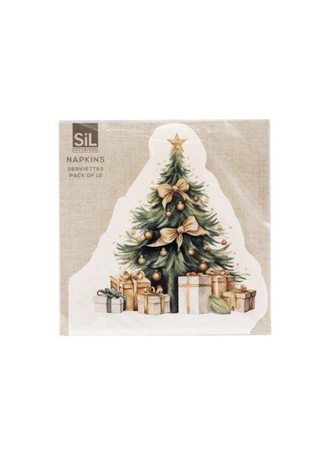 Christmas Tree Shaped Napkins - Multi