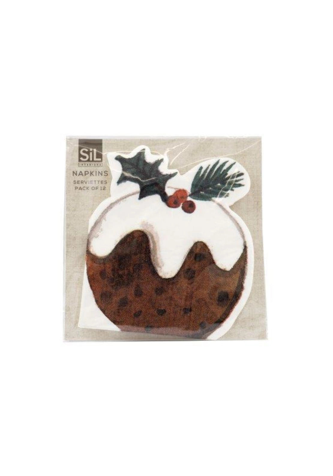 Christmas Pudding Napkins - Multi
