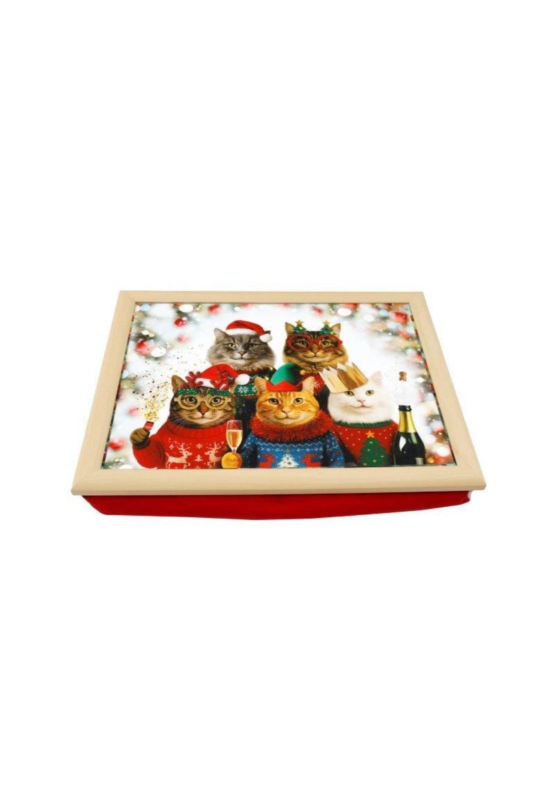 Christmas Cats Lap Tray - Multi