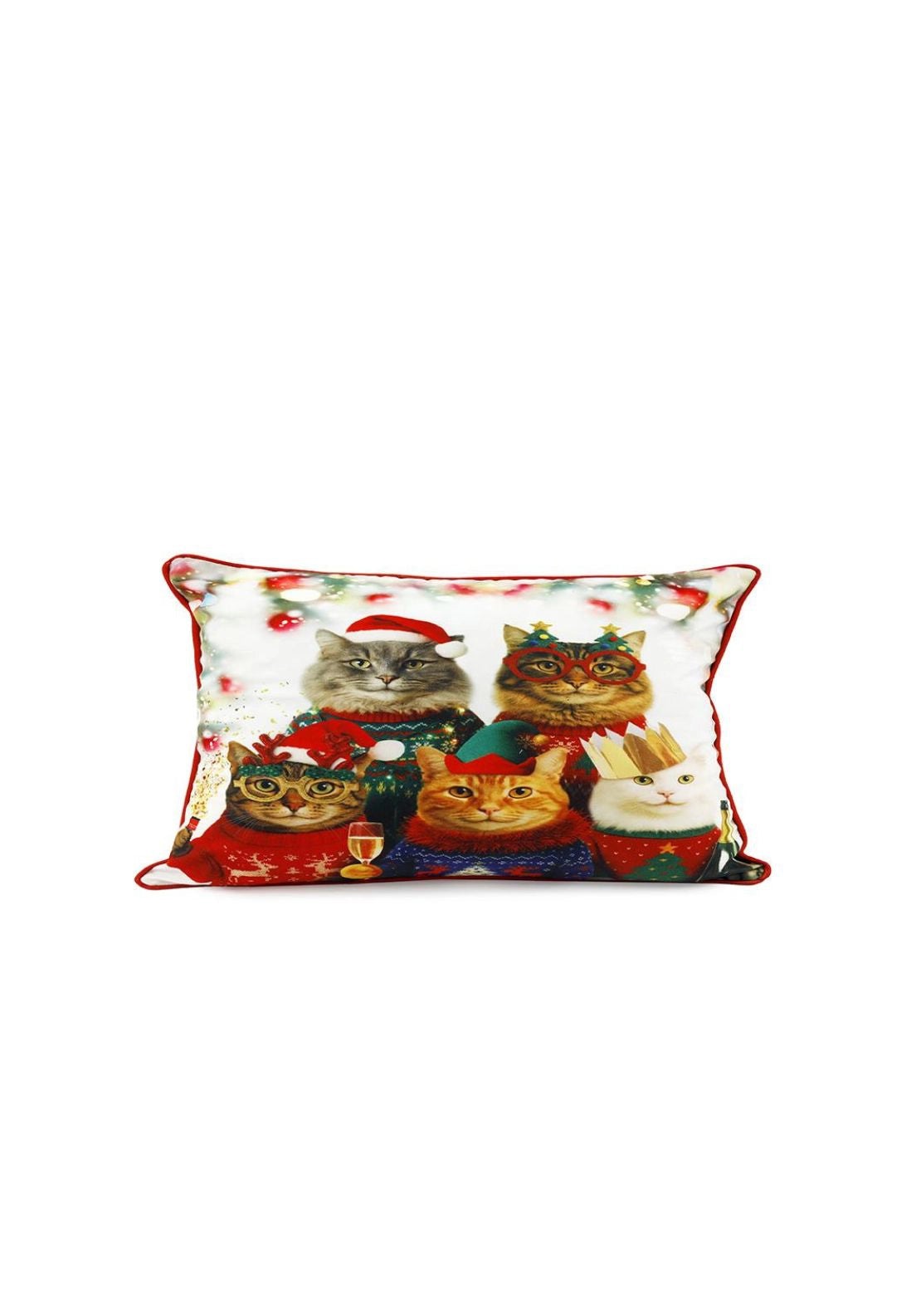 Christmas Cats Cushion - Multi