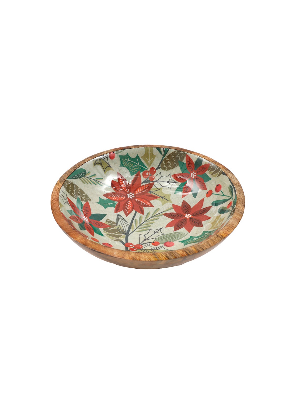 The Home Christmas Poinsettia Enamel Bowl 1 Shaws Department Stores