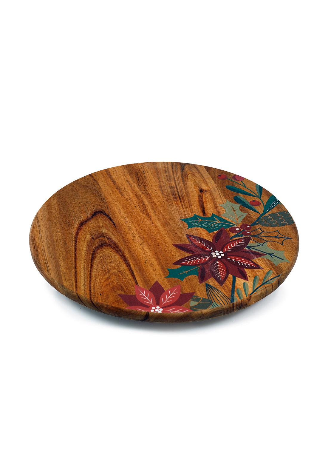 The Home Christmas Poinsettia Lazy Susan 1 Shaws Department Stores