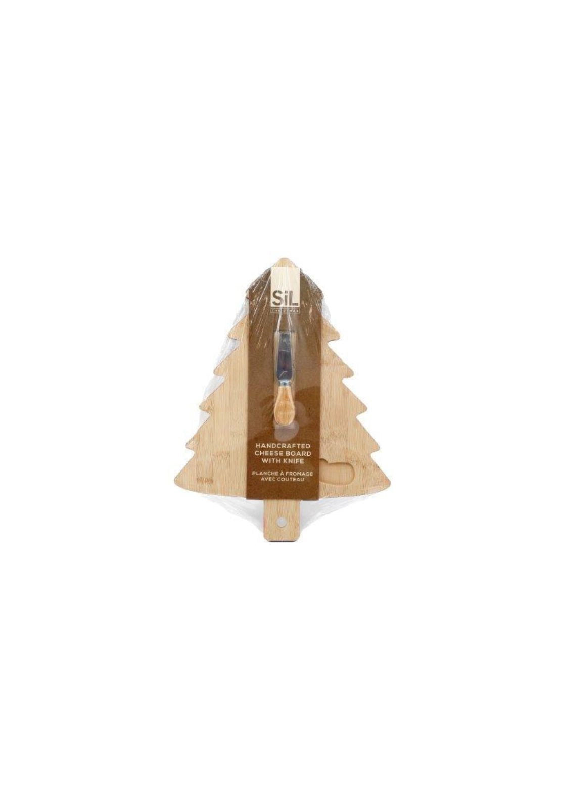 Christmas Tree Tray With Cheese Knife - Multi