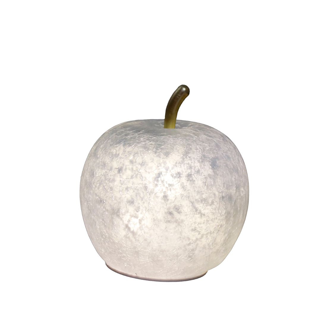 12.5cm LED Glass Apple Decoration