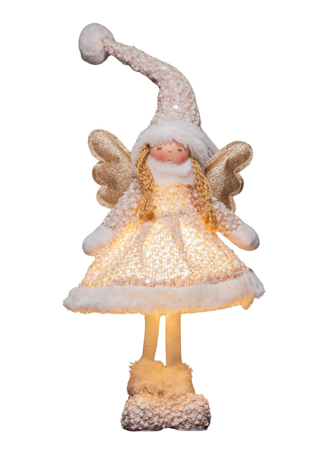 Standing Fairy With Light Up Body - Gold