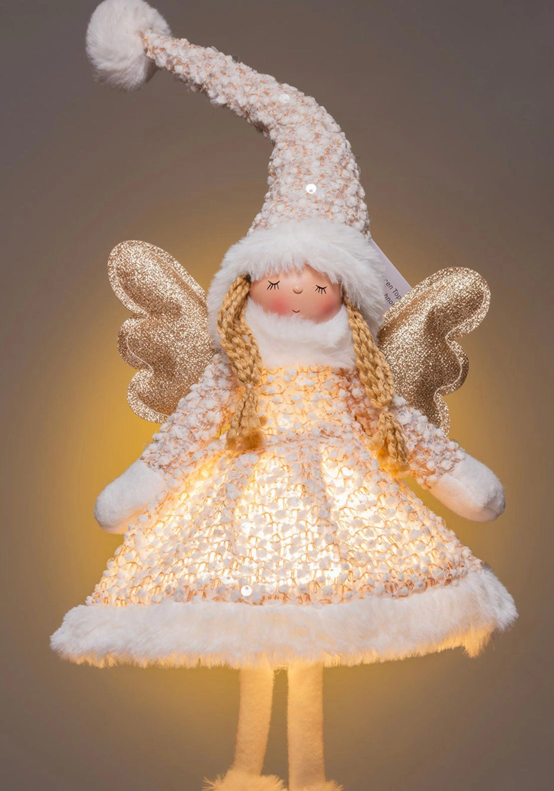 Standing Fairy With Light Up Body - Gold