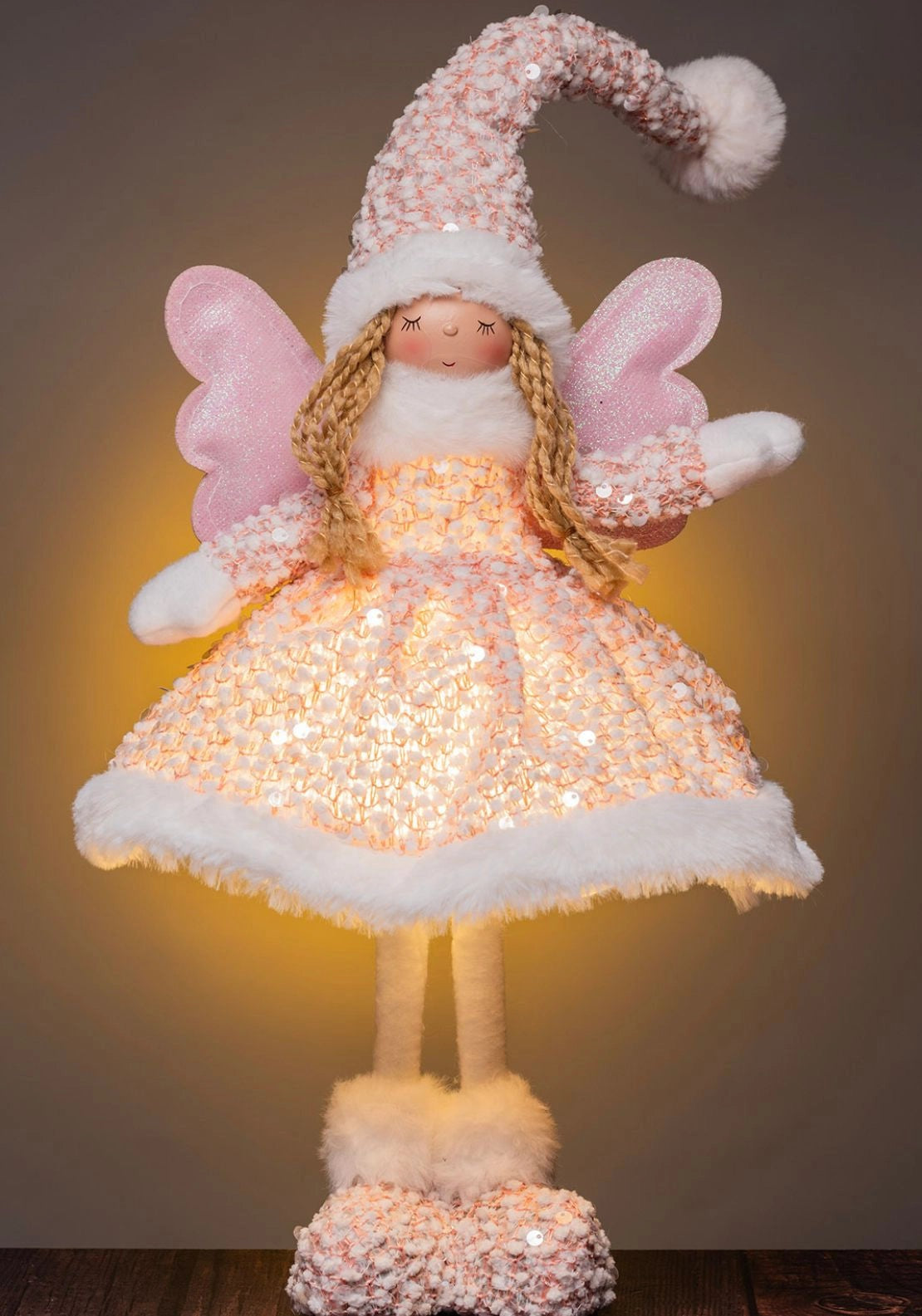 Standing Fairy With Light Up Body - Pink