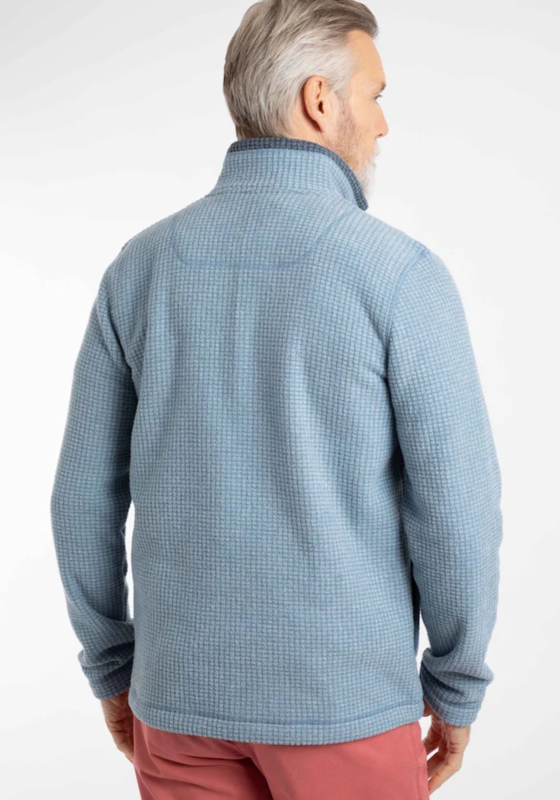 Weird Fish Shires Full Zip Grid Fleece - Blue 2 Shaws Department Stores